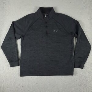Greg Norman Sweater Mens Size Medium Gray 1/4 Zip Up Pullover Sweatshirt